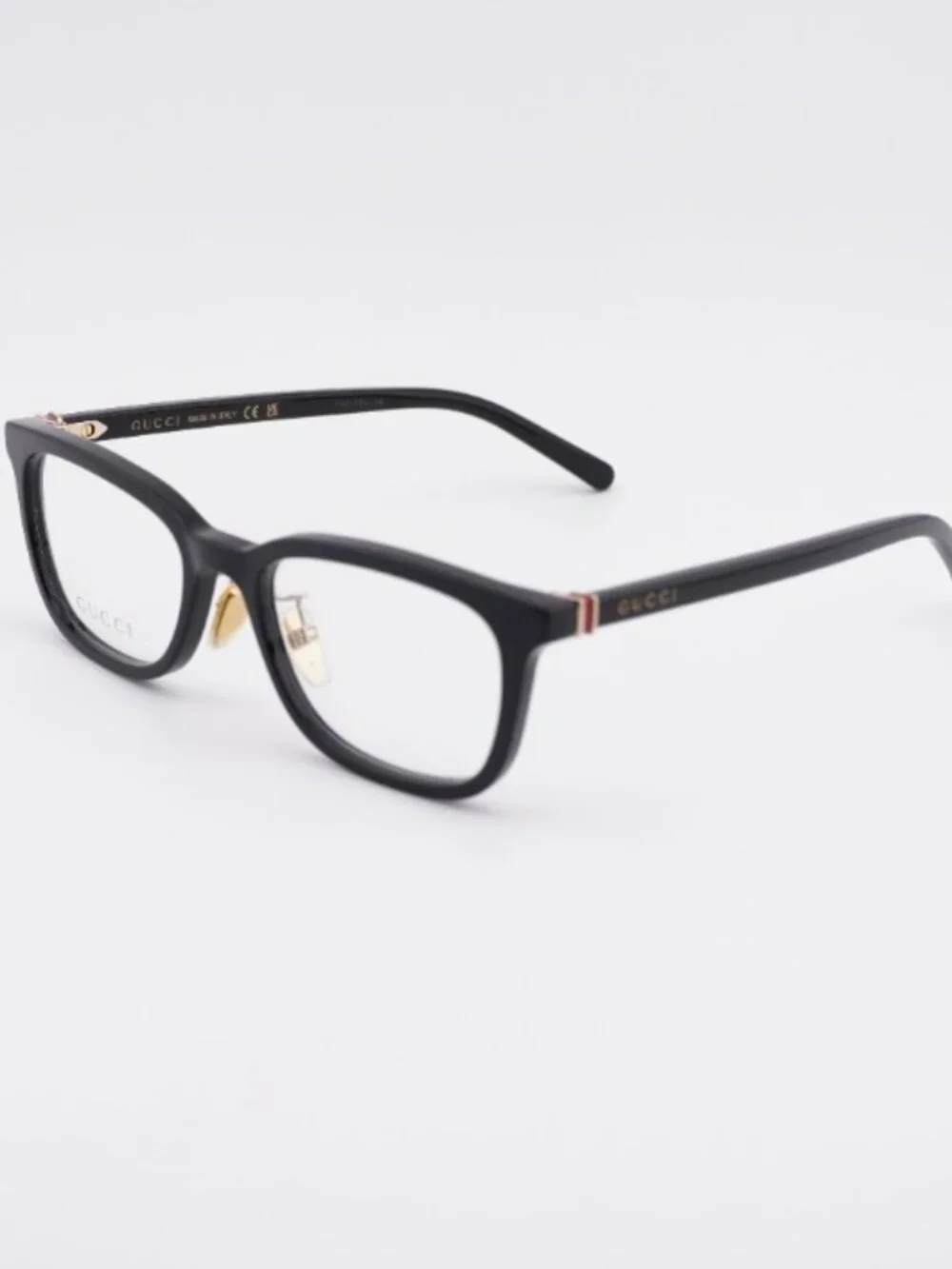 Gucci GG2002OJ 001 Eyeglasses Black 53mm Rectangle Frame